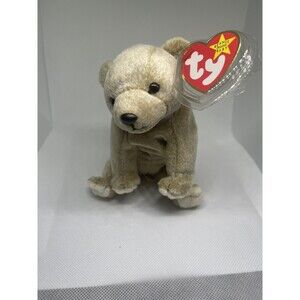 Ty Beanie Babies Almond the Bear 1999 Plush Stuffed Collectible Birthday
